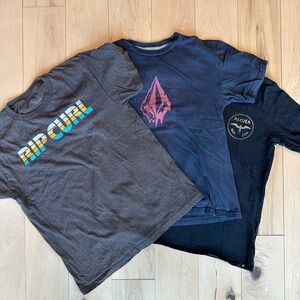 Rip Curl/Vlocum/Quicksilver Kids Graphic T-Shirt lot